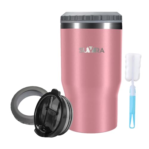 12 oz Insulated Can Cooler with 2 Lids