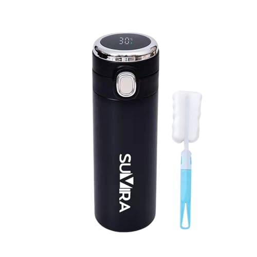420 ml Smart Travel Mug with Temperature Display – Black