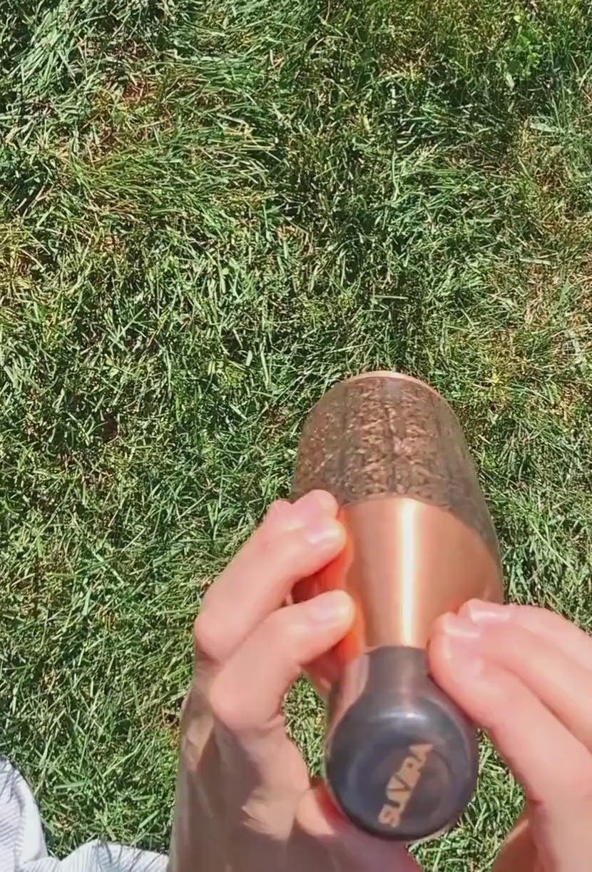 Pure Copper Bottle, 32 oz Reusable Water Vessel, Copper Drinkware Gift