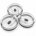 3 Replacement Tumbler Lids with 6 Stainless Steel Straws — product view 1