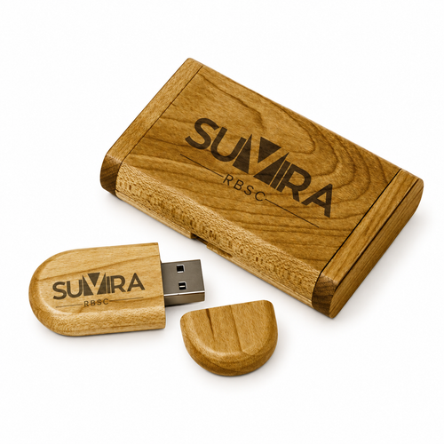 64 GB Wooden USB 3.0 Flash Drive with Wood Box — product view 1