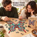 Butterfly Wooden Jigsaw Puzzle for Adults, Medium, Wooden Gift Box, Nature Lover Gift — photo 1
