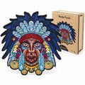 Feathered Portrait Wooden Jigsaw Puzzle for Adults, Large, Wooden Gift Box — photo 1