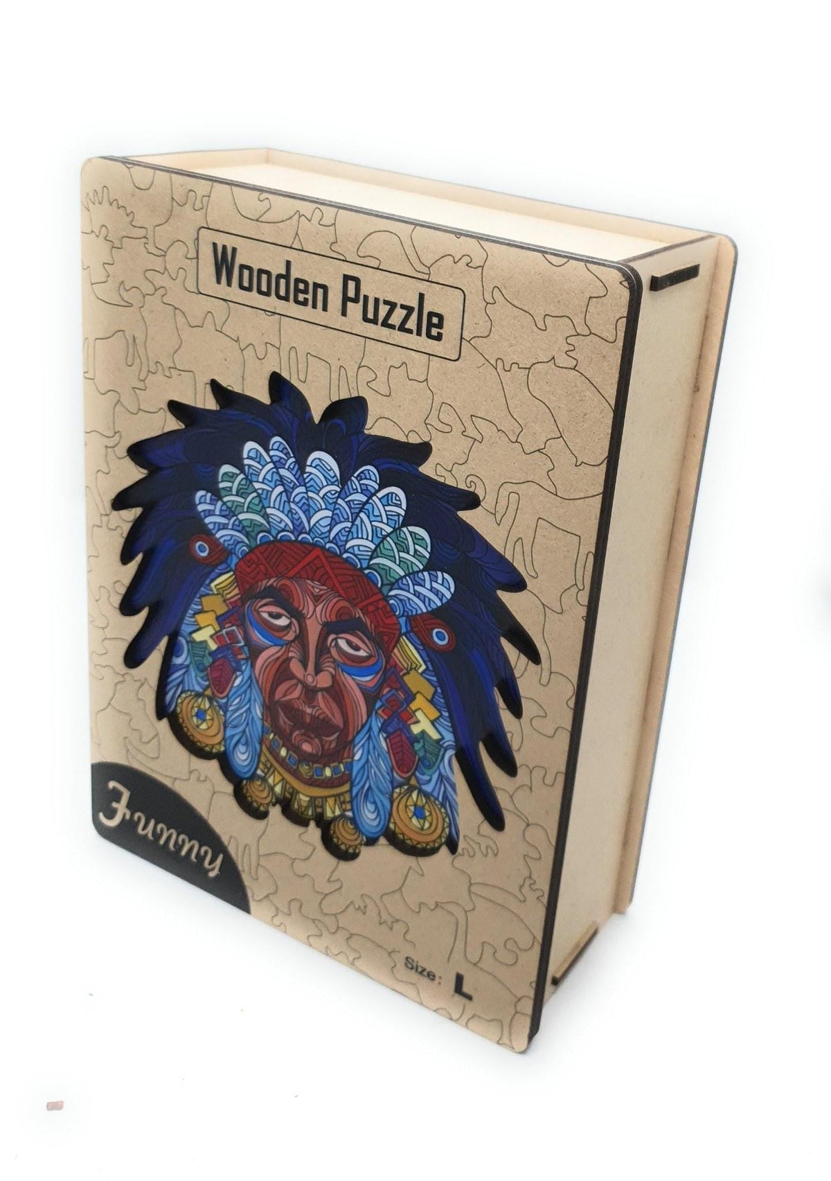 Feathered Portrait Wooden Jigsaw Puzzle for Adults, Large, Wooden Gift Box — photo 8