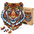 Tiger Wooden Jigsaw Puzzle for Adults, Large, Wooden Gift Box — photo 1