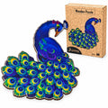 Peacock Wooden Jigsaw Puzzle for Adults, Medium, Wooden Gift Box — photo 1