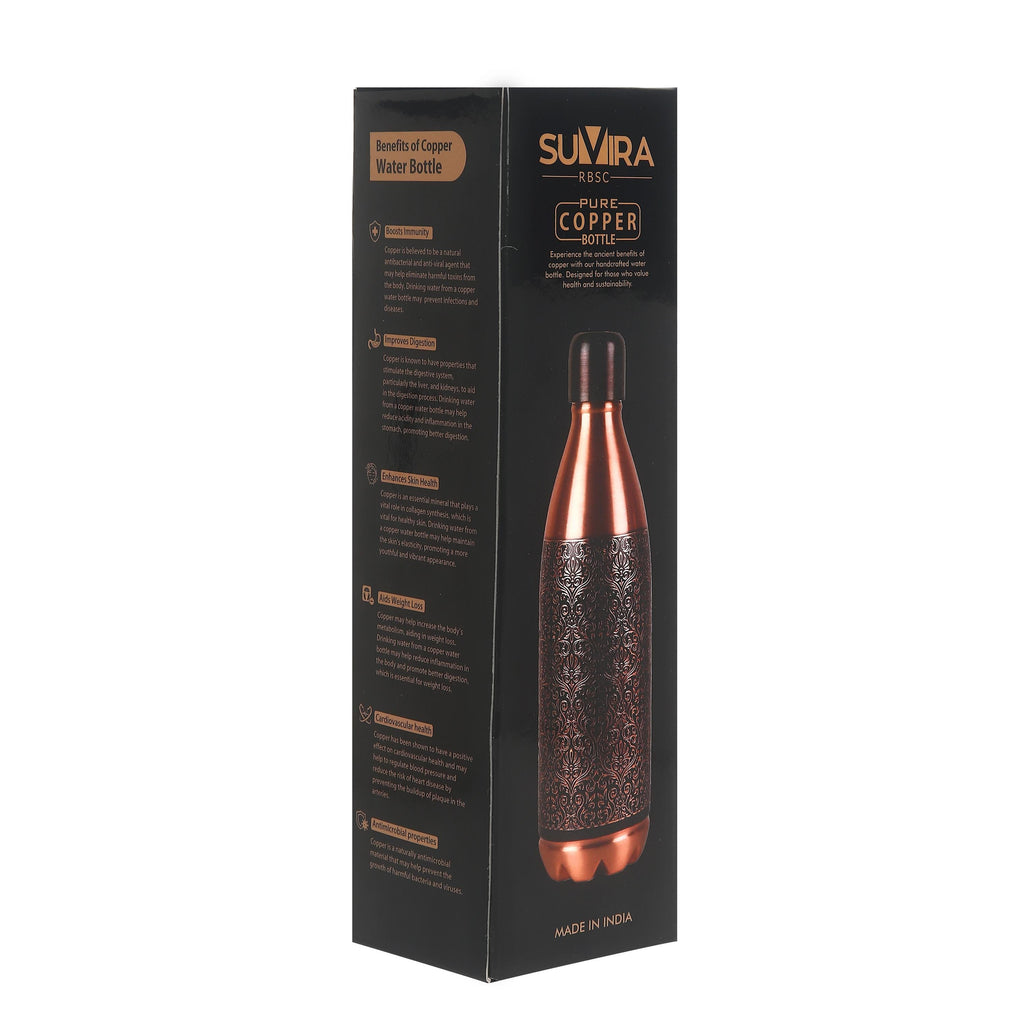 Pure Copper Water Bottle with 2 Tumblers, 32 oz Bottle and Cup Gift Set — photo 12