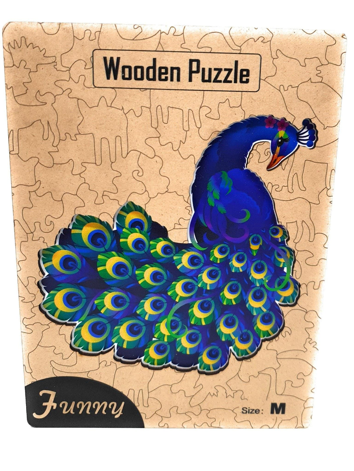 Peacock Wooden Jigsaw Puzzle for Adults, Medium, Wooden Gift Box — photo 8