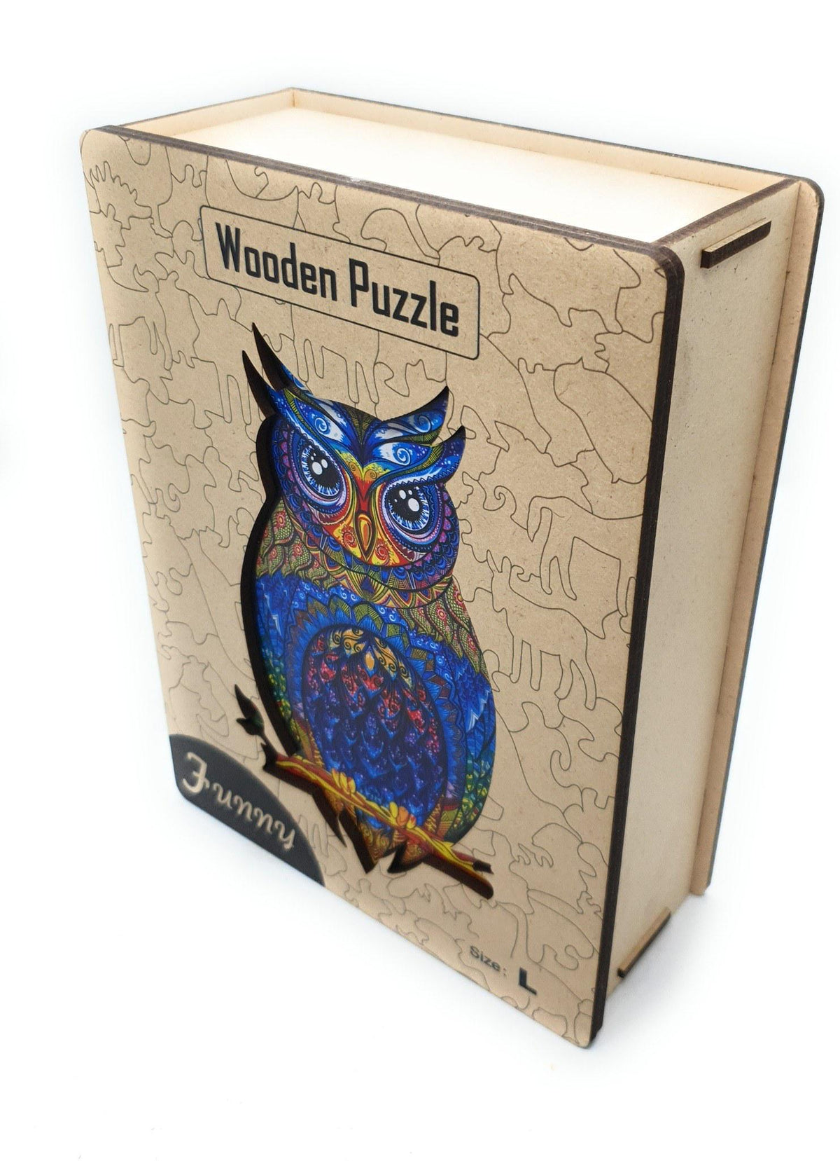 Colourful Owl Wooden Jigsaw Puzzle for Adults, Large, Wooden Gift Box — photo 8
