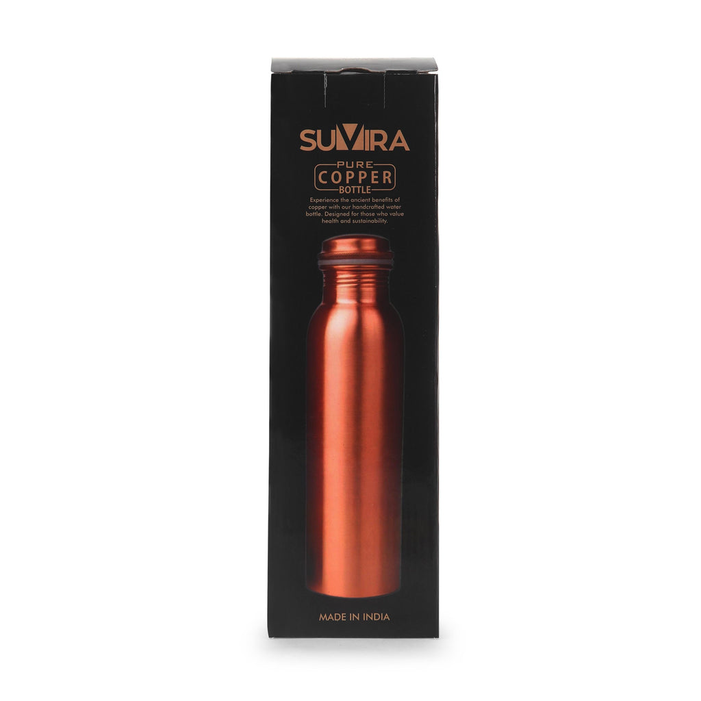 Pure Copper Bottle, 32 oz Reusable Water Vessel, Copper Drinkware Gift — photo 12