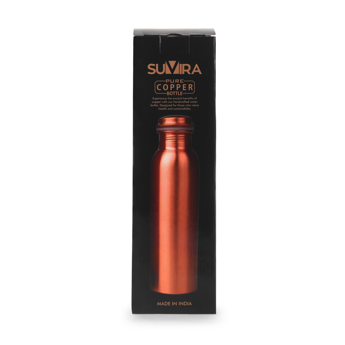 Pure Copper Bottle, 32 oz Reusable Water Vessel, Copper Drinkware Gift — photo 12