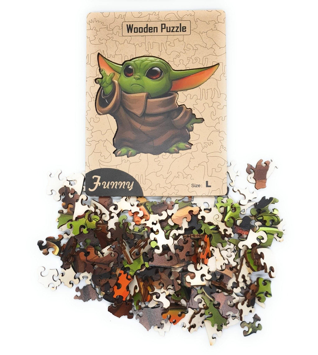 Grogu Wooden Jigsaw Puzzle for Adults, Large, Wooden Gift Box — photo 2