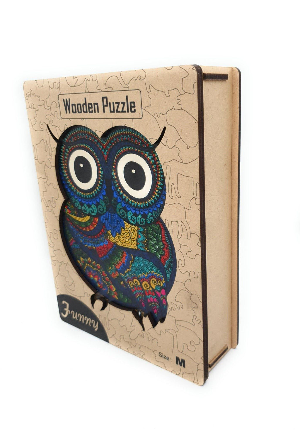 Round-Eyed Owl Wooden Jigsaw Puzzle for Adults, Medium, Wooden Gift Box — photo 8