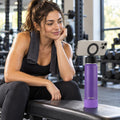 Magnetic Phone Holder Water Bottle, Insulated Stainless Steel, 2 Lids, 25/32 oz — photo 1