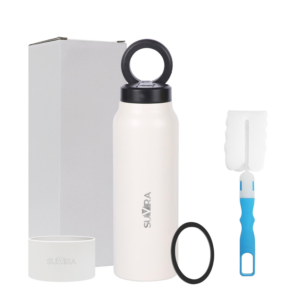 Magnetic Water Bottle 24 oz Insulated Stainless Steel with Phone Holder Lid — photo 4