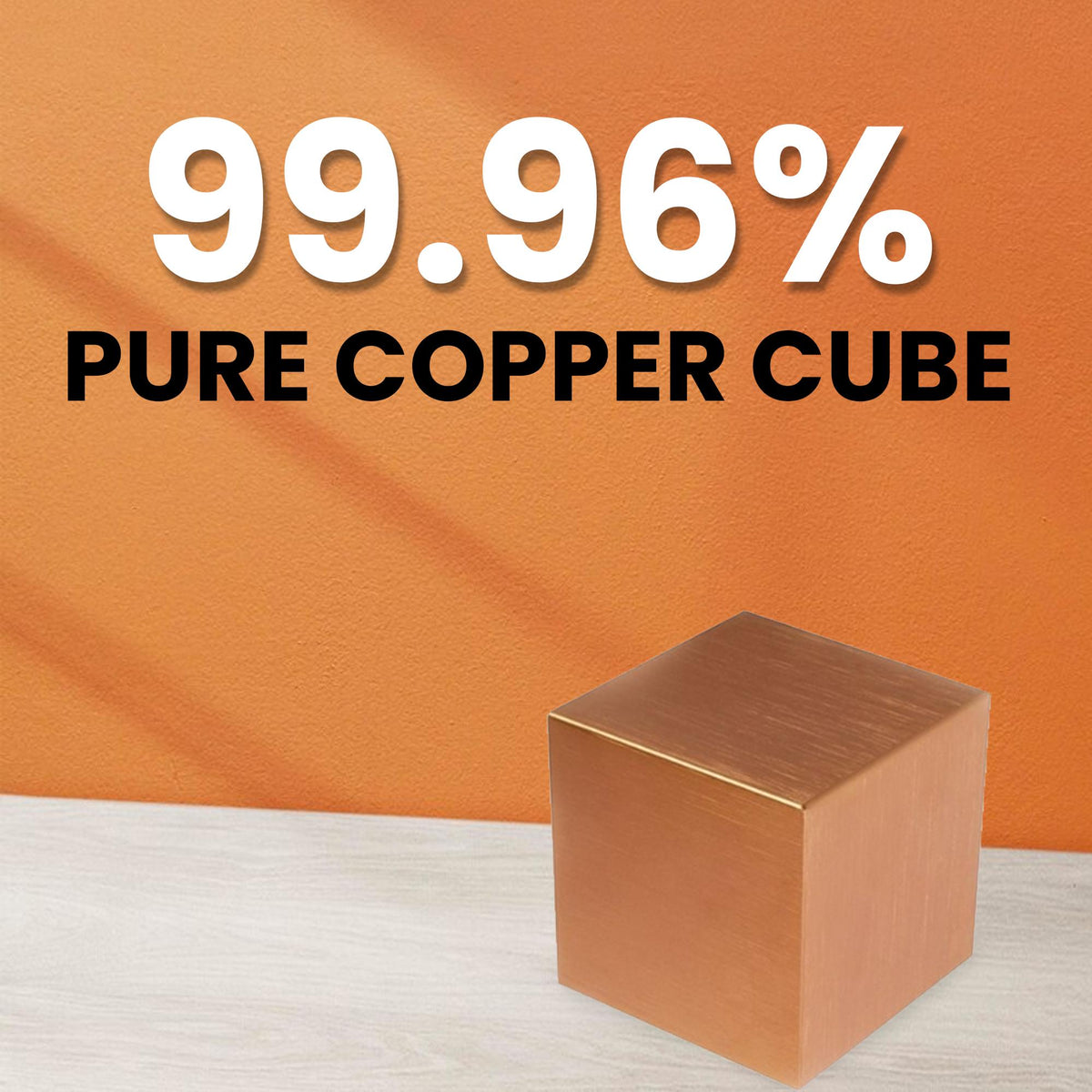 Solid Copper Cube, 1 Inch Metal Element Sample, Desk Paperweight, Science Teacher Gift — photo 2