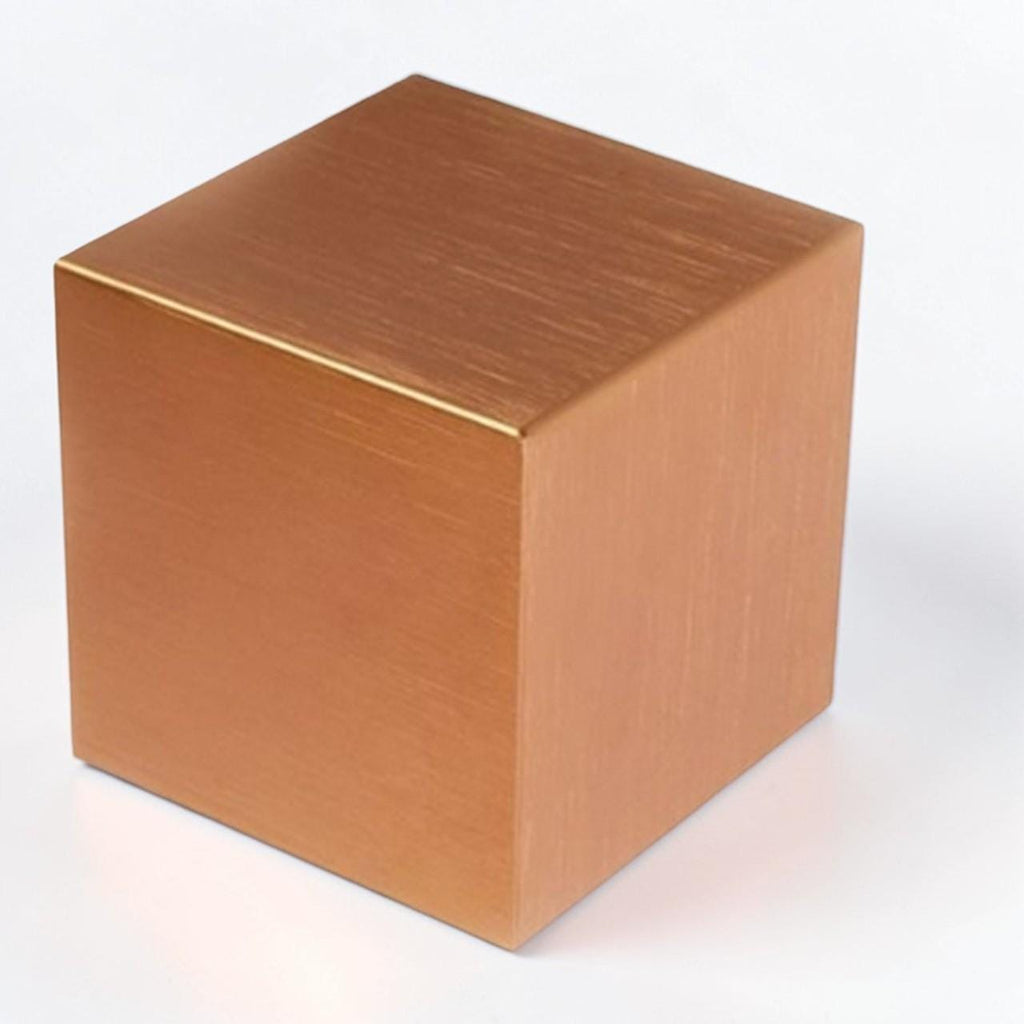 Solid Copper Cube, 1 Inch Metal Element Sample, Desk Paperweight, Science Teacher Gift — photo 1