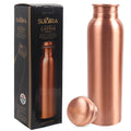 Pure Copper Water Bottle, 32 oz, Screw Cap, Reusable Copper Drinkware Gift — photo 1