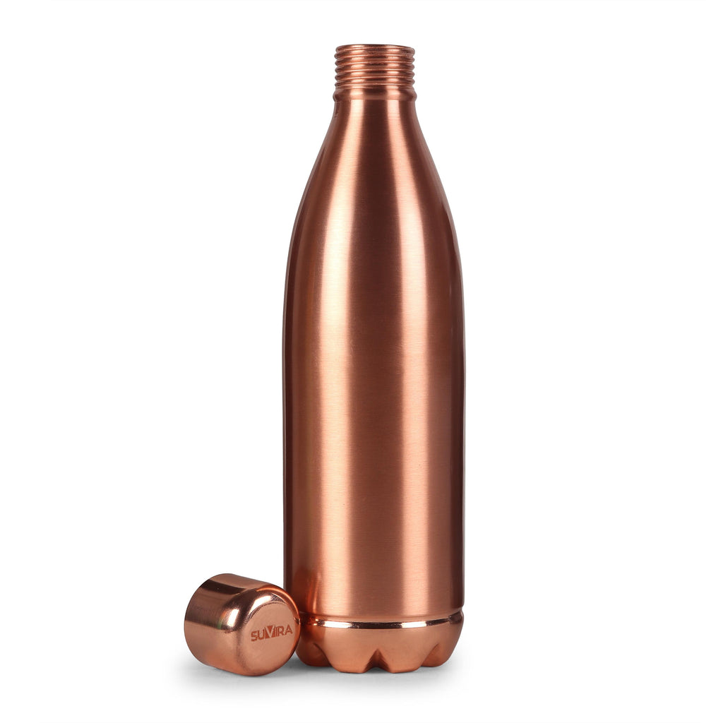 Pure Copper Water Bottle, 32 oz, Reusable Drinking Vessel, Copper Gift — photo 8